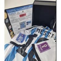 Jersey Leo Messi Firmado Ccaja Y Certificado De Autenticidad, usado segunda mano   México 