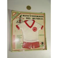 Antiguo Mini Uniforme Pique Mundial México 86 Canadá segunda mano   México 