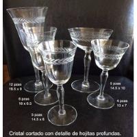 Copas Antiguas Cristal Varios Tamaños Juego Bebida Brindis, usado segunda mano   México 
