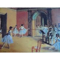 Pintura Edgar Degas Impresión Sobre Cerámica Vintage Marco  segunda mano   México 