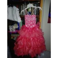 Vestido De Fiesta Color Coral Niña 3 A 4 Años, usado segunda mano   México 