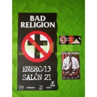 Bad Religion Set Poster + Flyer + Sticker Oficial Salon 21  segunda mano   México 