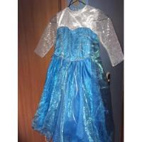 Usado, Vestido Princesa Elsa De Frozen Niñas Azul Disfraz segunda mano   México 