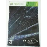 Halo Combat Evolved Anniversary Solamente Manual Xbox 360, usado segunda mano   México 