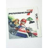 Mario Kart 7 Solamente Manual Original Nintendo 3ds segunda mano   México 
