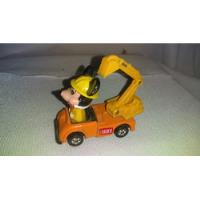 Carrito Excavadora Mickey Mouse Disney Vintage Coleccionable segunda mano   México 